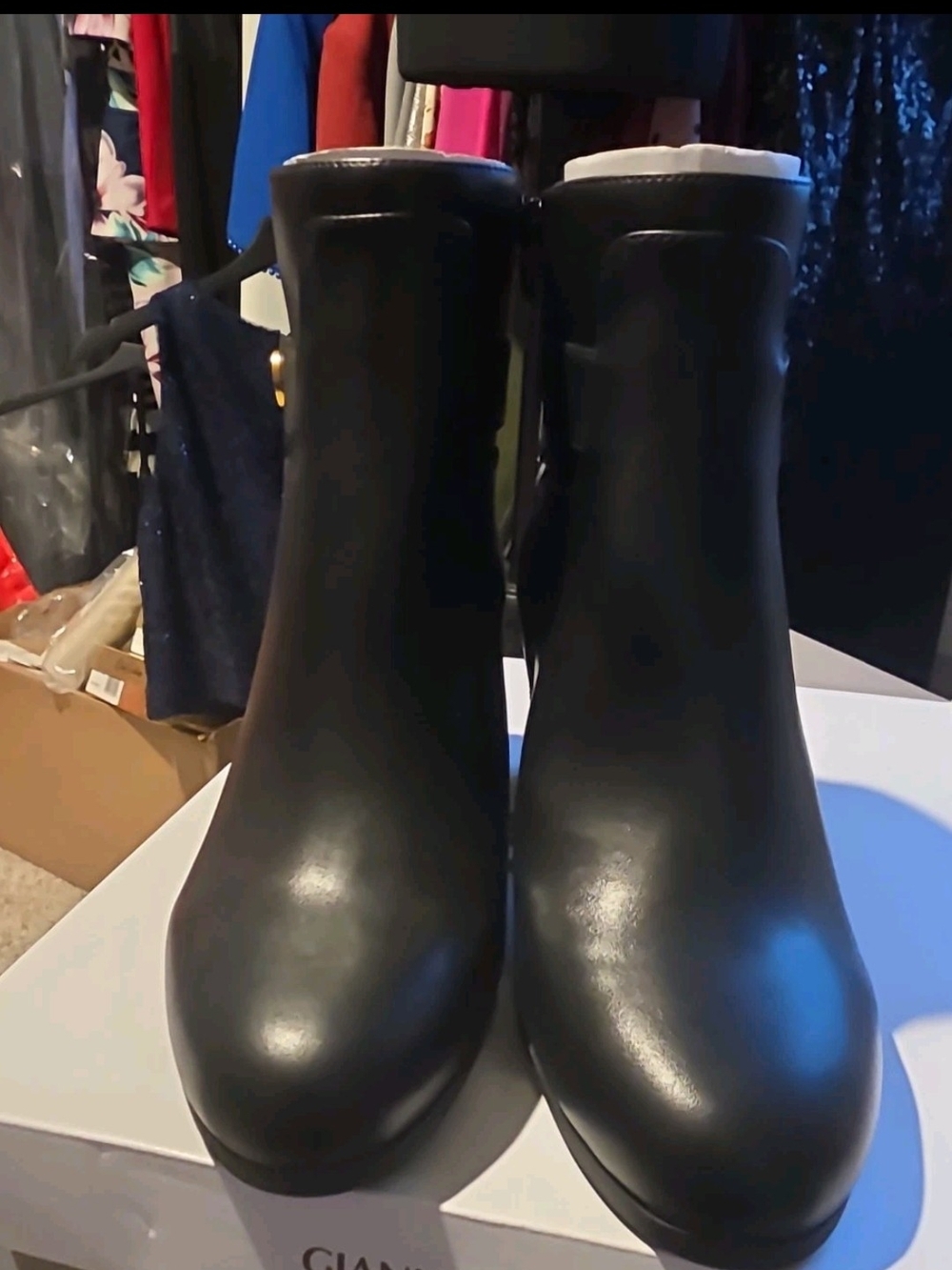 Giani Bernini Black Women's Ankle Boots - Sleek Waterproof Look